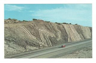 San Andreas Fault Antelope Valley California Vintage Postcard Eb267