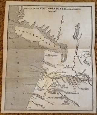 A Map Of The Columbia River,  And Country 1800 