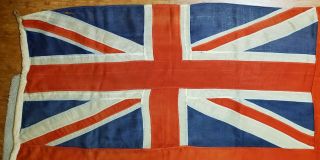 Antique Flag CANADIAN RED ENSIGN WW2 ERA WOOL BUNTING design of 1921 - 1957 3
