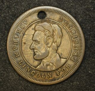 Abraham Lincoln For President Campaign Token