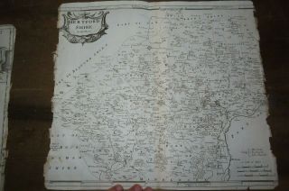 1695 Robert Morden Map Of Hertfordshire Hertford Enfield Waltham Watford Bushey