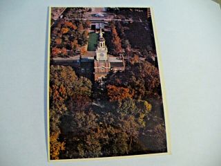 Vintage Postcard (4 " X 6 ") - " Aerial View Of Independence Hall,  Pa.  " -