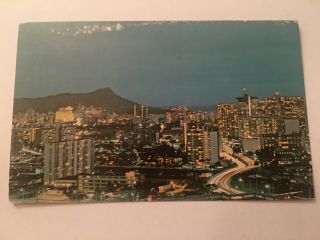 Vintage Postcard Unposted Waikiki Beach Oahu Hawaii Hi