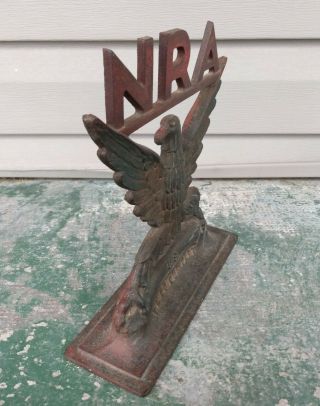 Vintage 1930s NRA Cast Iron Eagle Statue Store Display National Recovery Act FDR 4