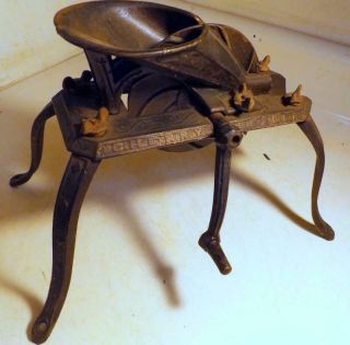 Antique Cast Iron Spider - Leg Cherry Seeder Old Kitchen Tool C1880s