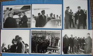 Six Rare 8x10 Photographs Of John F.  Kennedy At Nasa Space Locations 11/16/1963