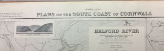 Admiralty Sea Chart.  Plans On The South Coast Of Cornwall.  No.  147.  1962.