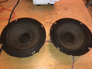 Vintage Acoustic Research Ar - 4x 8 " Woofer Drivers Set Pair Speakers