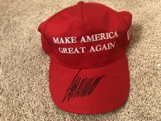 President Donald Trump Signed Maga Make America Great Again Hat