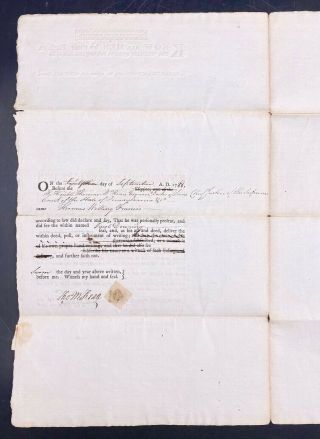 1788 Thomas McKean Declaration Of Independence Signer Pennsylvania Land Grant 3