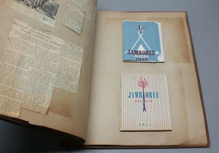 1947 Boy Scouts 6th World Jamboree Vintage Scrapbook Moisson France 3