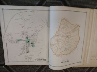 Antique Book / Atlas of Middlesex County Massachusetts c.  1875 J.  B.  Beers 6