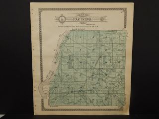 Illinois Woodford County Map,  1912 Township Of Partridge Q3 50
