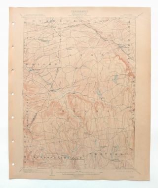Berne York Rare Antique Usgs Topographic Map 1903 Altamont 15 - Minute Topo