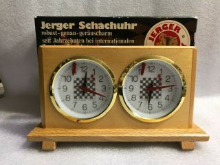 Vintage Jerger Schachuhr Chess Tournament Clock