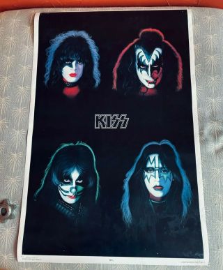 Kiss Solo Album Poster Vintage 1978 Group Aucoin;gene,  Paul,  Ace,  Peter