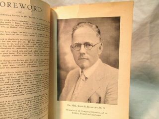 VINTAGE 1930 DR.  J R BRINKLEY FOR GOVERNOR CAST GOAT PAPER WEIGHT KANSAS MILFORD 6