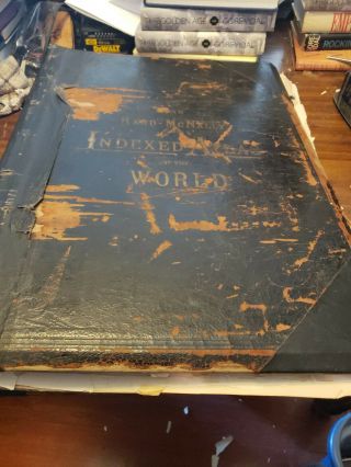 Vintage 1893 Rand Mcnally Indexed Atlas Of The World