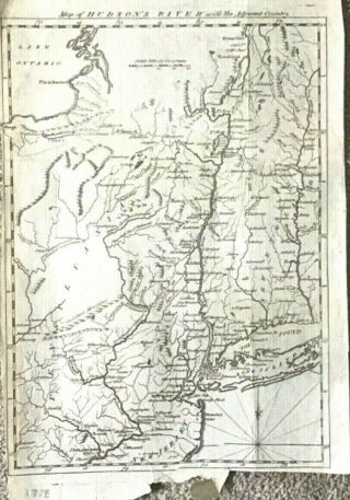 1778 " Map Of Hudson 