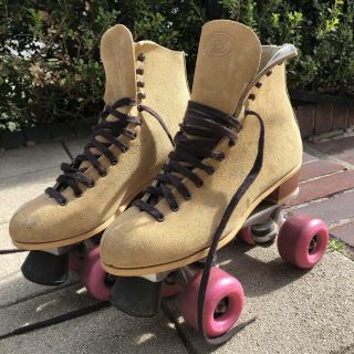 Vintage Riedell Roller Skates Size 7 Model 130l Made In Usa