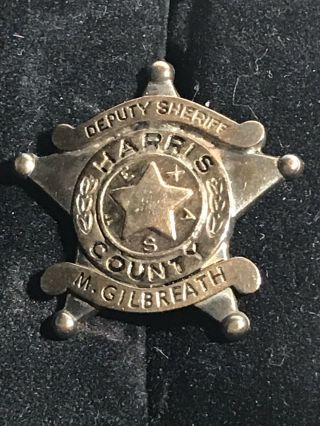 Harris County (texas) Deputy Sheriff Badge Pin