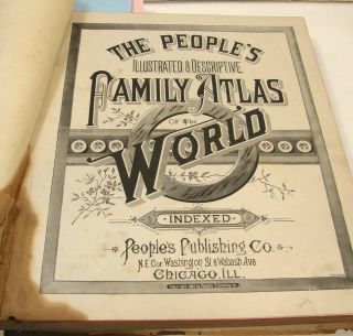Antique Book 1884 People 