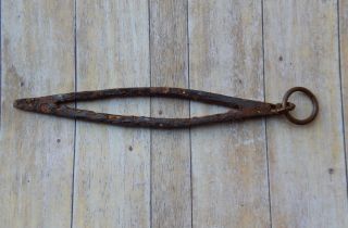 Rare Antique Fire Striker Hand Forged Iron Primitive Tool