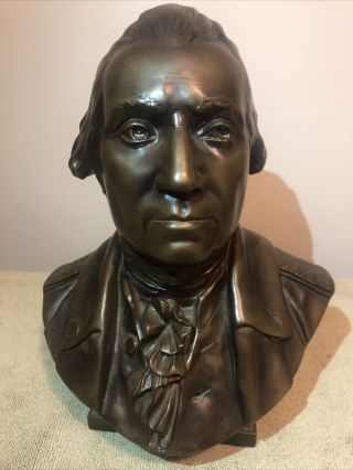 Limited Edition 160 George Washington Bronze Bust Bicentennial Society Houdon