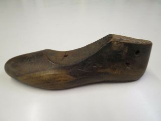 Shoe Last Cobbler Rustic Wood Primitive No Box No Tag No Size 11 L X 3.  5 W