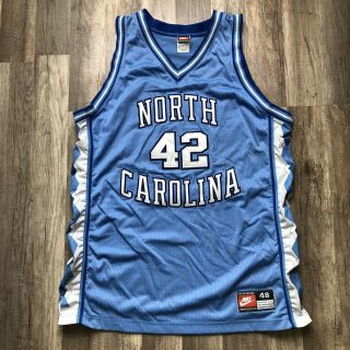 Vintage Nike North Carolina Tar Heels Basketball Jersey Stackhouse 42 Unc 48 Xl