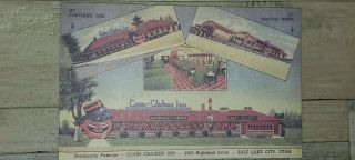 Vintage Coon Chicken Inn Postcard Black Americana