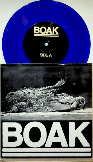 Boak ‎– Ii 2 - Rare Blue Vinyl 7 " Single Ex,  2016 Scottish Hardcore/grindcore