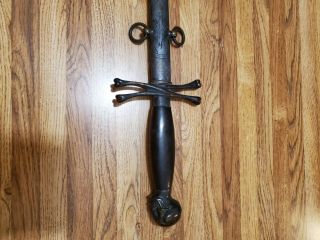 Old Ritual Masonic Skull dagger sword 3
