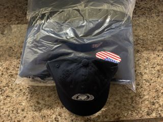 President Trump White House Rare Fleece Blanket and Baseball Hat Gift 4