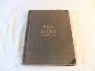 Antique 1877 Atlas Of Orange County,  Vermont,  F.  W.  Beers & Co,  Ny