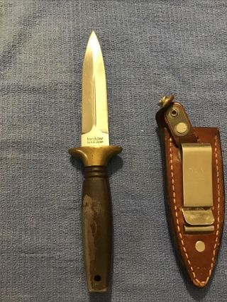 Rare/vintage Kershaw Special Agent Fixed Blade Boot Knife By Kai Japan W/ Sheath