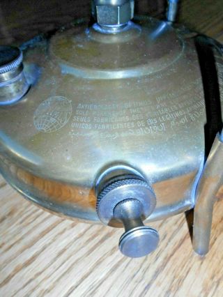 Vintage unrestored Brass Optimus 45 Kerosene Stove Made In Sweden no damage 2