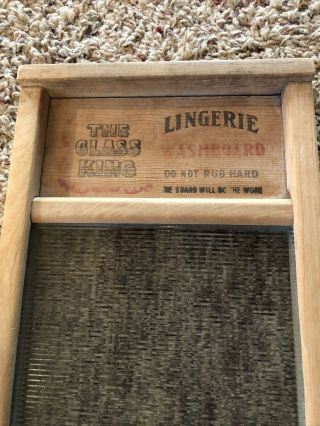 Antique National Washboard Co.  No 863 The Glass King LINGERIE Primitive Vintage 2