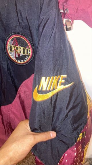 Vintage Nike FSU Jacket Rare Florida State University Size Large 2
