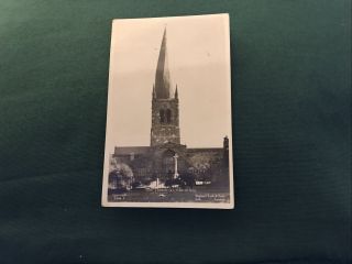 Vintage Postcard - The Church At Chesterfield - Real Photo - R13