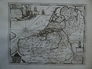 1739 Atlas Jacques Peeters Map Netherlands - Pays Bas - Holland - Belgium