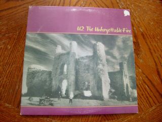 U2 " The Unforgettable Fire " 1984 Vinyl Lp W/inner Vinyl