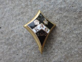 10k Solid Gold Kappa Alpha Theta Sorority Pin Badge