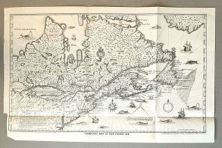 Antique 19th C.  Map Of France Champlain 