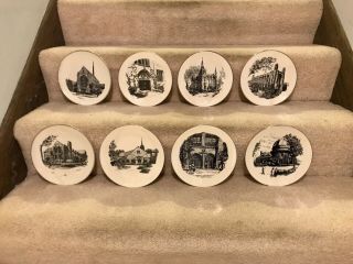 Rare Set Of 8 (1978 - 1985) Northwestern University Lenox Commemorative Plates Nu