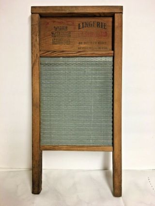 Vintage Zinc King Lingerie Washboard National Co.  703 Usa