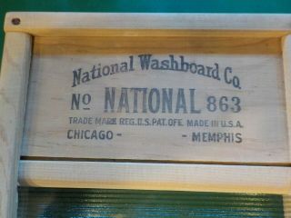 National Washboard Co.  863.  The Glass King.  Lingerie Washboard (SR) 2