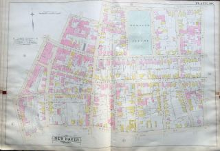 1888 Wooster Square Haven Connecticut Mansion Inn St Pauls Church Atlas Map