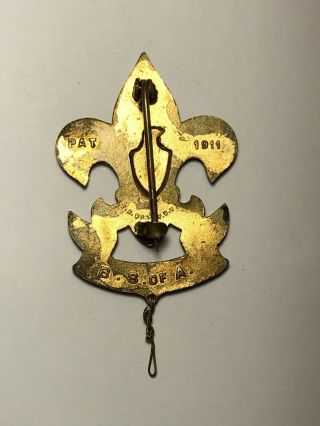 1912 - 1915 T.  H.  Foley First - Class Boy Scout Pin 3
