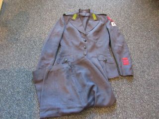 Wwii Us American Red Cross Motor Service Tunic And Skirt Matching Set